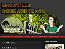 Tablet Screenshot of nashvilledeckandfence.com